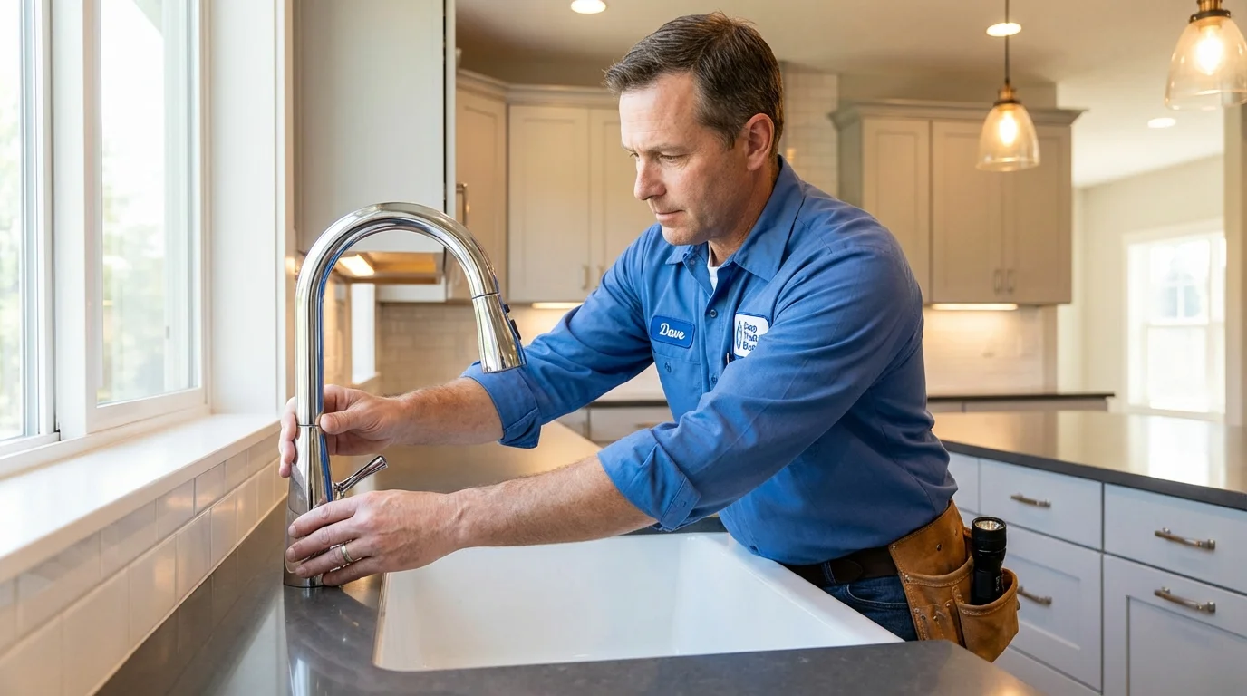 Kitchen faucet installation by Johns Plumbing LLC in Rio Grande City
