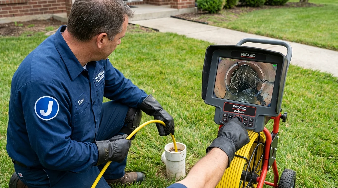 Sewer camera inspection being performed by Johns Plumbing LLC in Rio Grande City